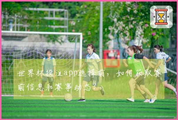 世界杯投注app选择前，如何获取赛前信息和赛事动态？